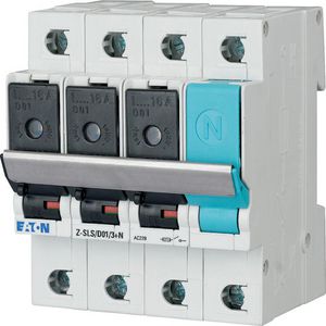 Veilighedenlastscheider D01, 16A, 3p+n 70mm Eaton