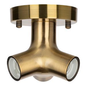 Verlichtingsarmatuur Metal Trio E27 brons antiek