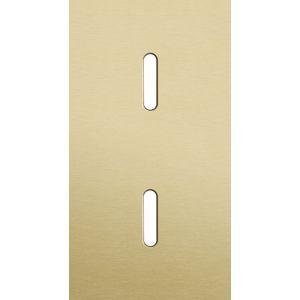 Tweevoudige afdekpl. verticaal 71mm centerafstand twee enkel