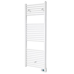 Elektr. handdoekradiator LISA ECODESIGN DIGI 1160x500mm 600W wit RAL9016 standaard snoer 120cm