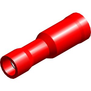 Doos a 100st. PVC geisoleerde kabelschoenen ring rood 0,5-1,5mm² M3