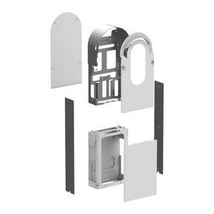 Metaalbehuizingskit Vloerstaand 1 laadpunt Staal