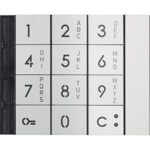 Deurcommunicatie Sfera new frontplaat Allmetal alfanumeriek