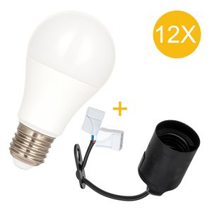 Doos a 12st. LED-lamp Combi E27 LH Connector+6W 2700K