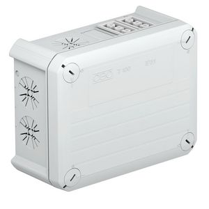 Kabeldoos wieland 2w3p+2z3p 150x116x67 polypr. li.grijs