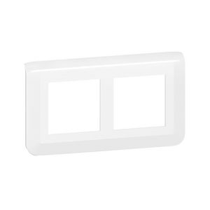 Afdekplaat horizontaal 2x2 modulen wit Mosaic