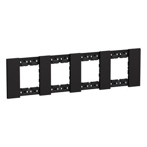 Afdekplaat 2 + 2 + 2 + 2 modulen zwart LivingNow