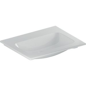 iCon meubelwastafel slim rim 60x48cm zonder kraangat zonder overloop wit