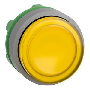 yellow projecting illum pushbutton head for integRALcp grey