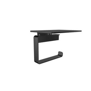 Closetrolhouder met planchet LOFT zwart