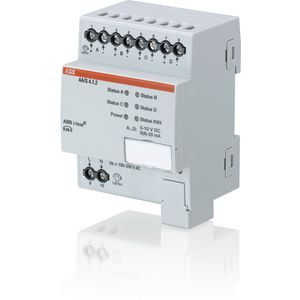 Analoge uitgang KNX 0-10V 0-20mA 4-voudig DIN-rail montage