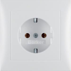Wandcontactdoos RA volle afdekplaat berker S.1/B.3/B.7 mat