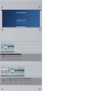 Groepenkast 3-groepenverdeler HS 2xALS 30mA +F 1-fase