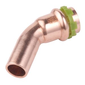 Insteekbocht 45° SudoPress Koper pers x spie 22x22mm SP5040V