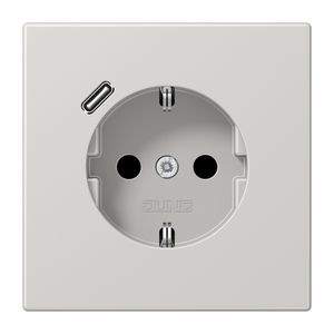 Wandcontactdoos m.lader li.gr.v.USB type C LS990