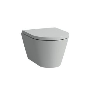 Kartell wandcloset compact rimless diepspoel 490mm mat grijs (excl. zitting)
