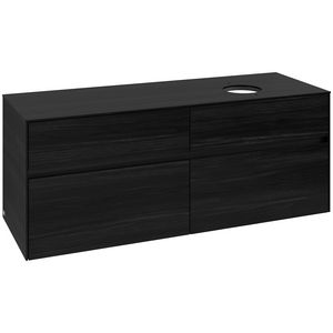 Wastafelonderkast Collaro 1400x548x500mm Black Oak C04700AB