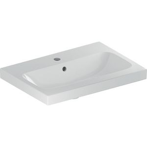 iCon Light wastafel 60x42cm met kraangat + overloop wit