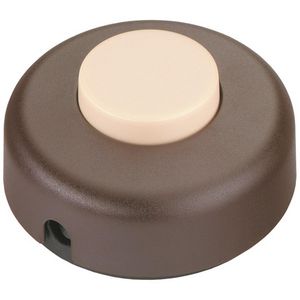 Vloerschakelaar / voetschakelaar 1-polig 2(1)A 250V I5062-509.01 buin + knop beige