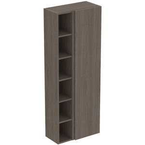 Kast 600x300x1600mm dark elm 1 deur Finesse