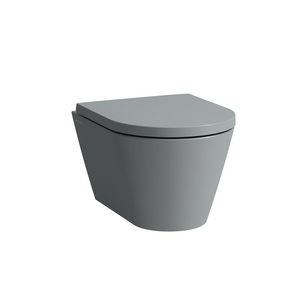 Kartell wandcloset compact rimless diepspoel 490mm Graphite matt (excl. zitting)