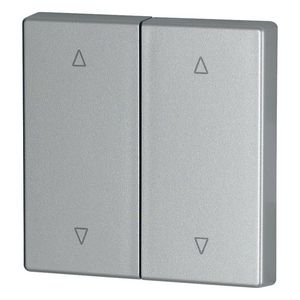 Schakelwip 2-voudig, 1/0, glanzend, Zilver Eaton
