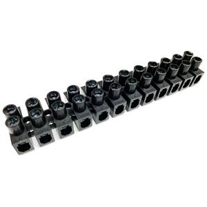 Kroonklemmenstrook 12 p 2,5 t/m 10mm² zwart VVE=40