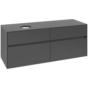 Wastafelonderkast Collaro 1400x548x500mm Graphite C046B0VR