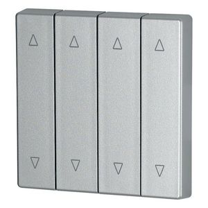 Schakelwip 4-voudig, 1/0, glanzend, Zilver Eaton