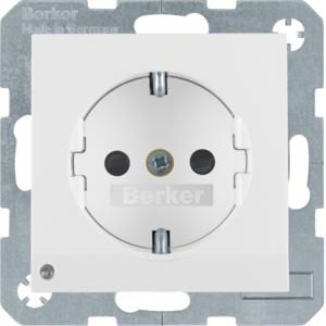 Wandcontactdoos RA led-orient. berker S.1/B.3/B.7 glans
