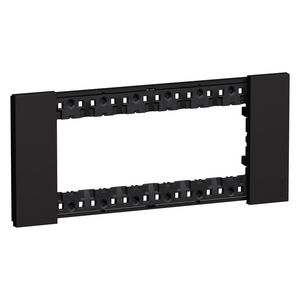 Afdekplaat 6 module zwart K4706 LivingNow