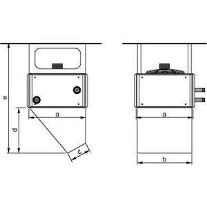 Uitblaasconus schuin LH 100