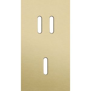 Tweevoudige afdekpl. verticaal 71mm centerafstand een tweevo