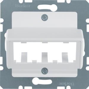 Centraalplaat v 3 MINI-COM-modules polarwit mat