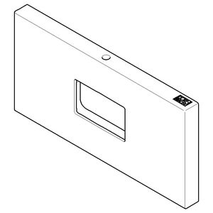 Rozet 120x60x9mm chr gebors.