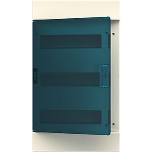 Groepenkast leeg MistraL41 wandopbouw met trans deur 36M 3R
