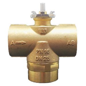 Zoneventiel VU325 3-weg F/F 1" NC 6,5 Kvs VVE=36