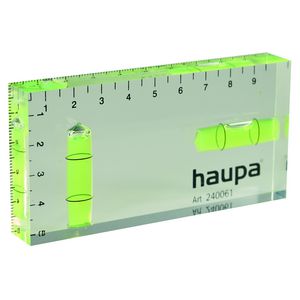 Waterpas HUPmini acryl 100x50mm architectenwaterpas