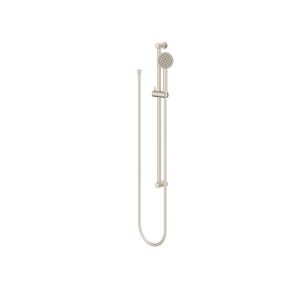 Glijstangcombinatie 800mm geborsteld nickel handdouche Satin spray / slang 1500mm