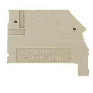 Afsluit- eindplaat h:45.4mm b:2.5mm V-0 1577320000 VVE=50