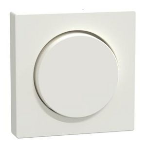 CentRALplate with rotary knob polar white System M