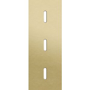 Drievoudige afdekpl. verticaal 71mm centerafstand drie enkel