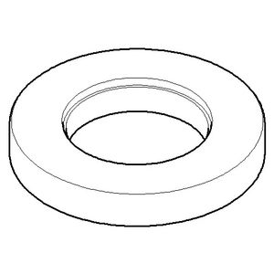 Rozet 60x9x35mm Dark Platinum gebors.