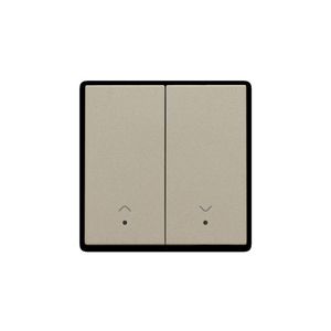 Afwerkingsset lens dubbele elektr. rolluiksch. champag