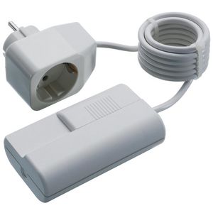 Snoerdimmer 230V/50Hz 20-500W/VA kabel/stekker I8013-208.01 wit