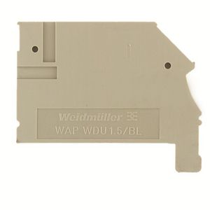 Afsluit- eindplaat h:45.4mm b:2.5mm V-0 1577330000 VVE=50