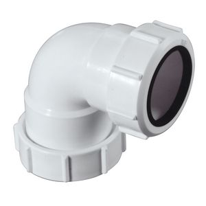 Dubbele mof PP wit 40mm 2xknel McAlpine