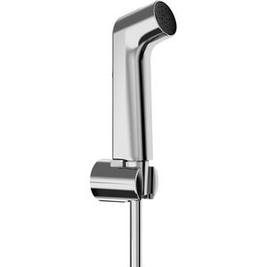 Bidet handdouche 1 straalsoort douchehouder+drukbestendig slang 125cm chroom