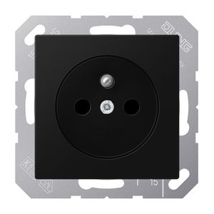 Wandcontactdoos grafi.zw.m.penaarde&ki.beveil. A500