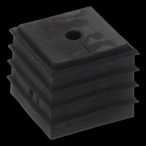 Inzetstuk Conmaxx klein (1 EH) gesneden t.b.v. kabel 1-2mm zwart VVE=10